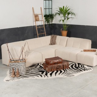 Canapé modulable Pogo Takanap beige 5 places