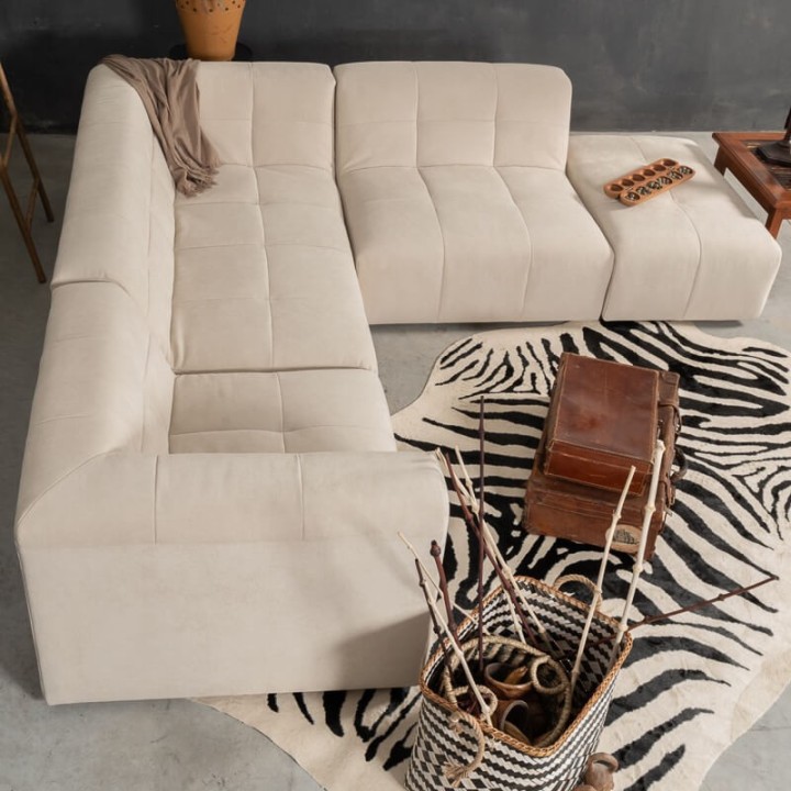 Canapé modulable Pogo Takanap beige 5 places