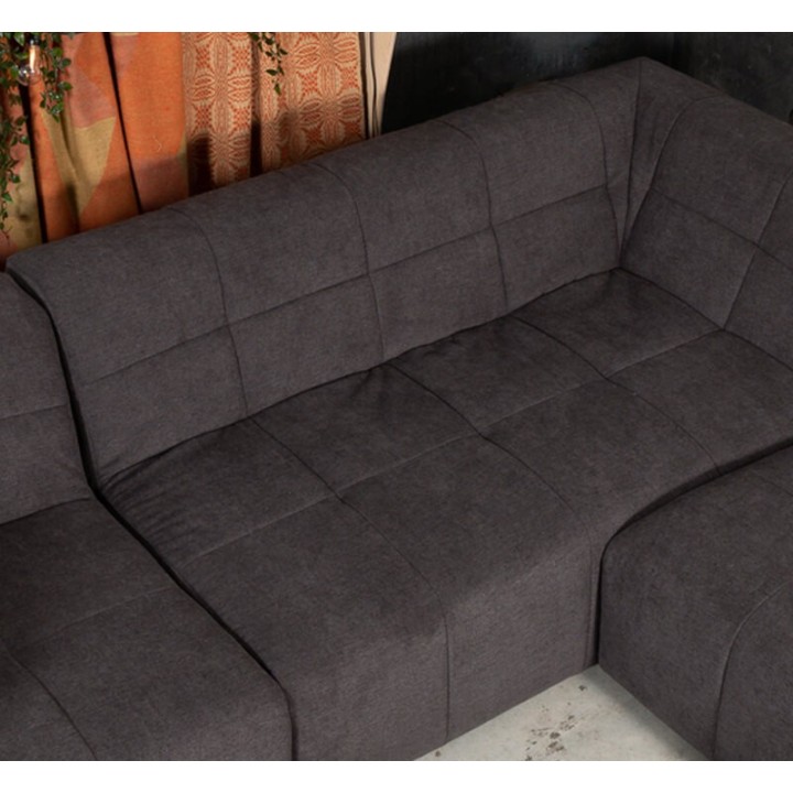 Canapé modulable Pogo Takanap gris foncé 5 places