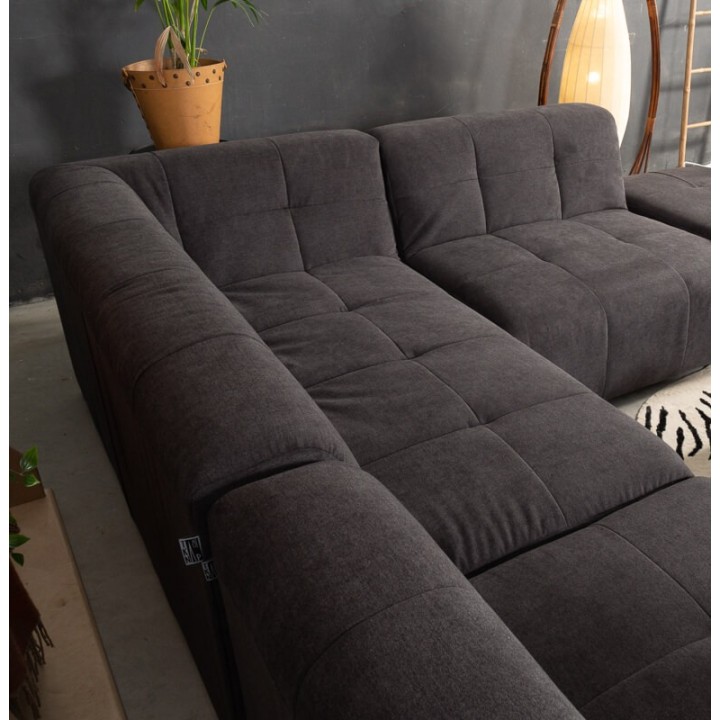Canapé modulable Pogo Takanap gris foncé 5 places