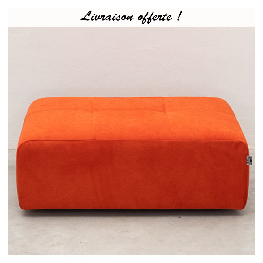 TAKANAP POUF RECTANGULAIRE HR TISSU BRONX