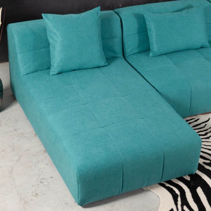 Canapé convertible 5 places Pogo Concept Takanap bleu turquoise