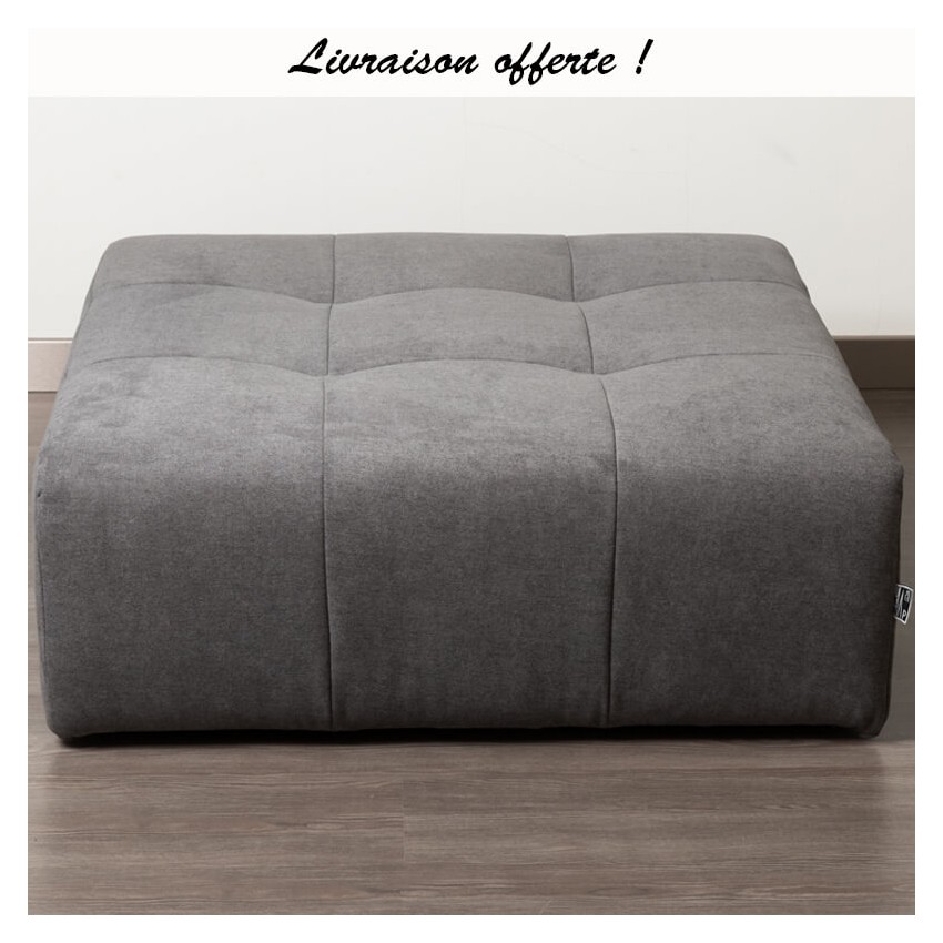 TAKANAP POUF CARRE HR TISSU BRONX