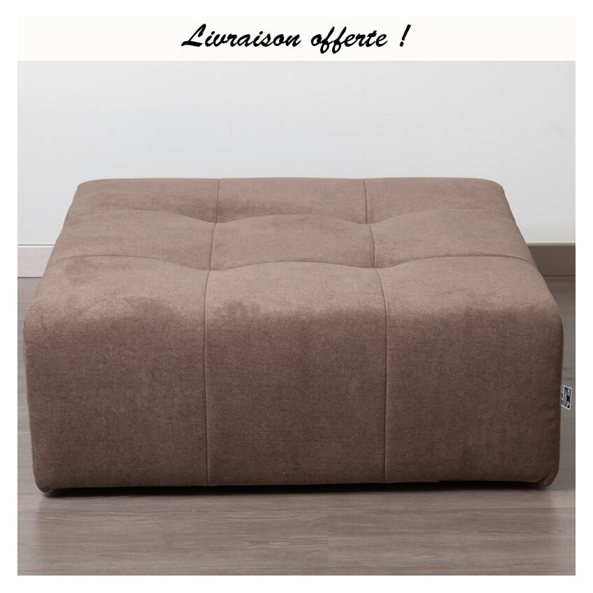 TAKANAP POUF CARRE HR TISSU BRONX