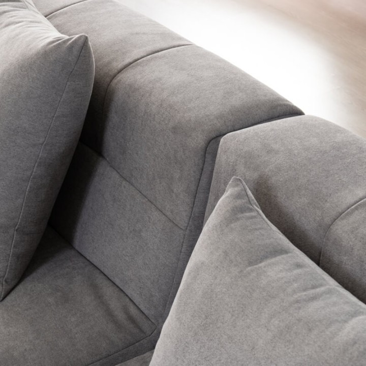 Canapé modulable Pogo Takanap gris cendré 5 places