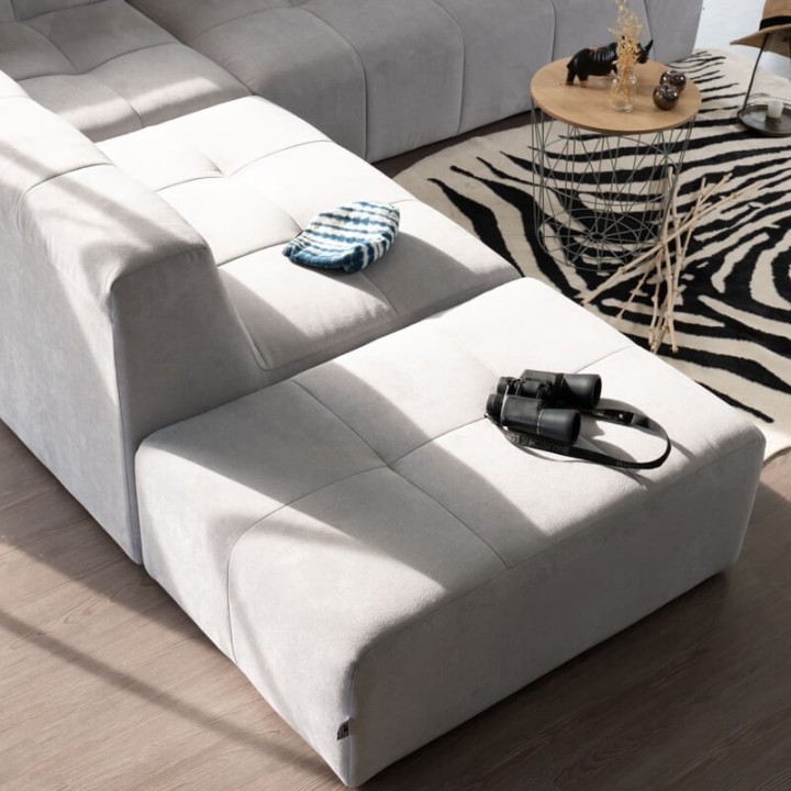 Canapé modulable Pogo Takanap gris clair 5 places
