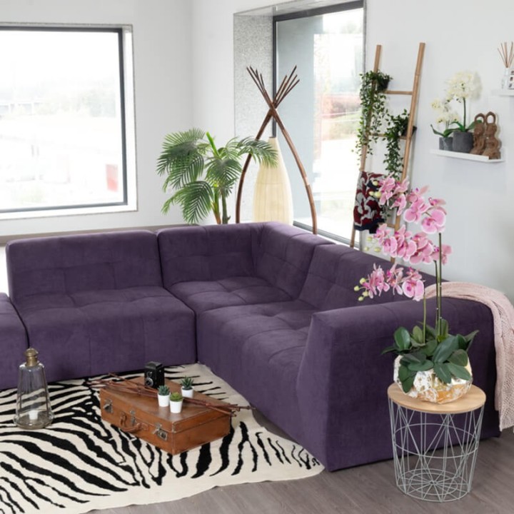 Canapé modulable Pogo Takanap violet 5 places