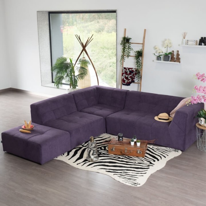 Canapé modulable Pogo Takanap violet 5 places