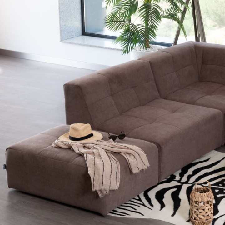 Canapé modulable Pogo Takanap tabac 5 places