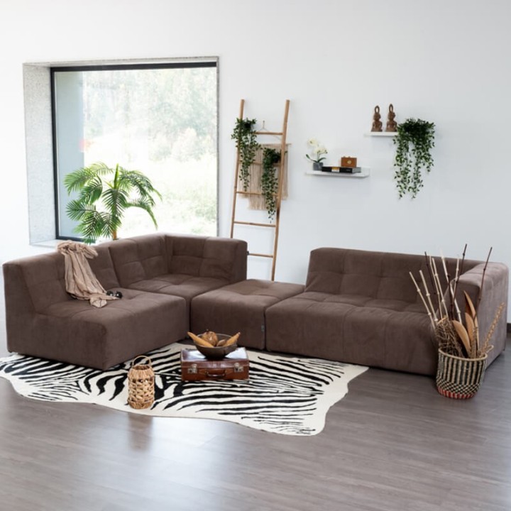 Canapé modulable Pogo Takanap tabac 5 places