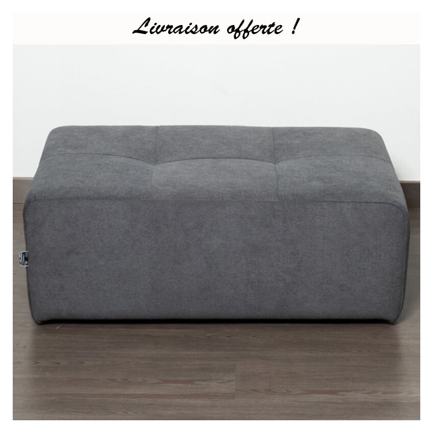 TAKANAP POUF RECTANGULAIRE HR TISSU BRONX