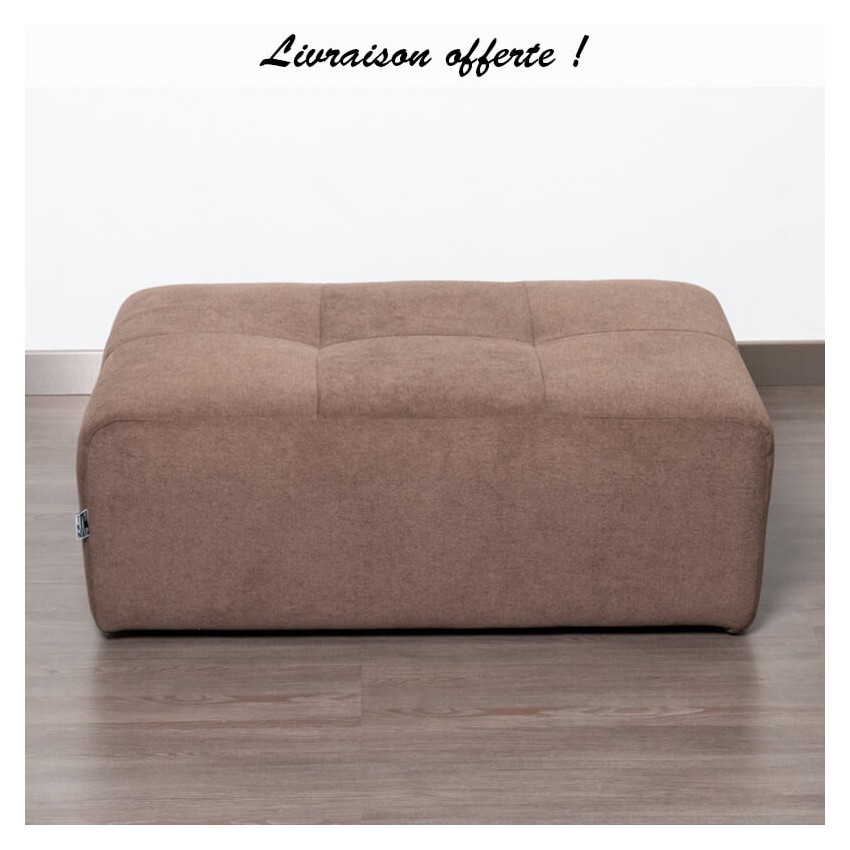 TAKANAP POUF RECTANGULAIRE HR TISSU BRONX