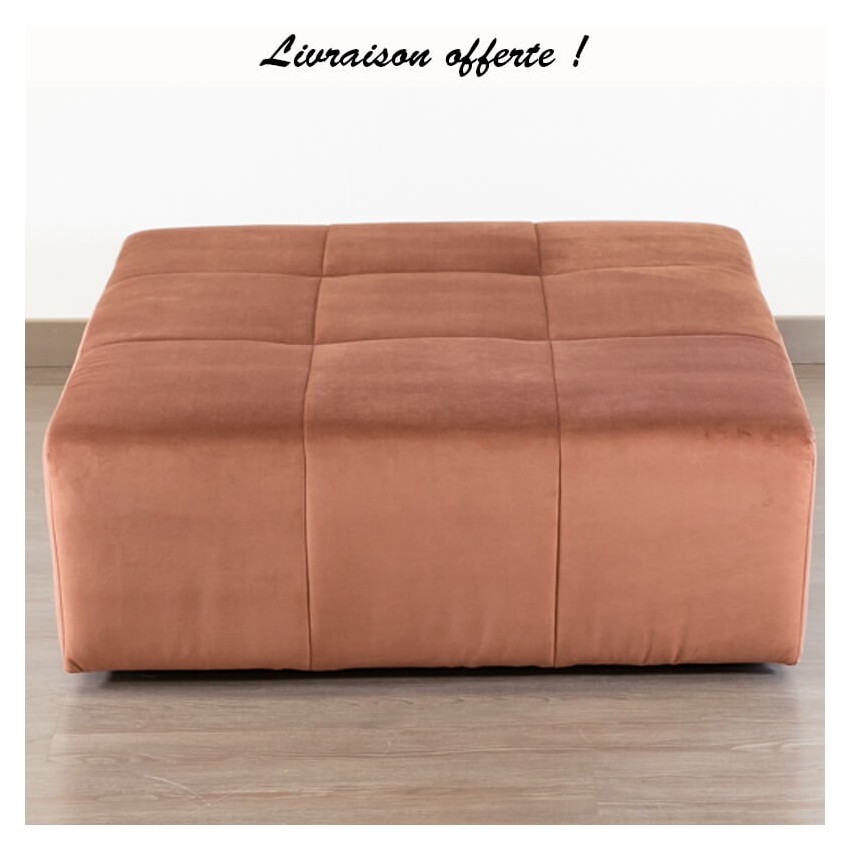 TAKANAP POUF CARRE HR VELOURS PARIS