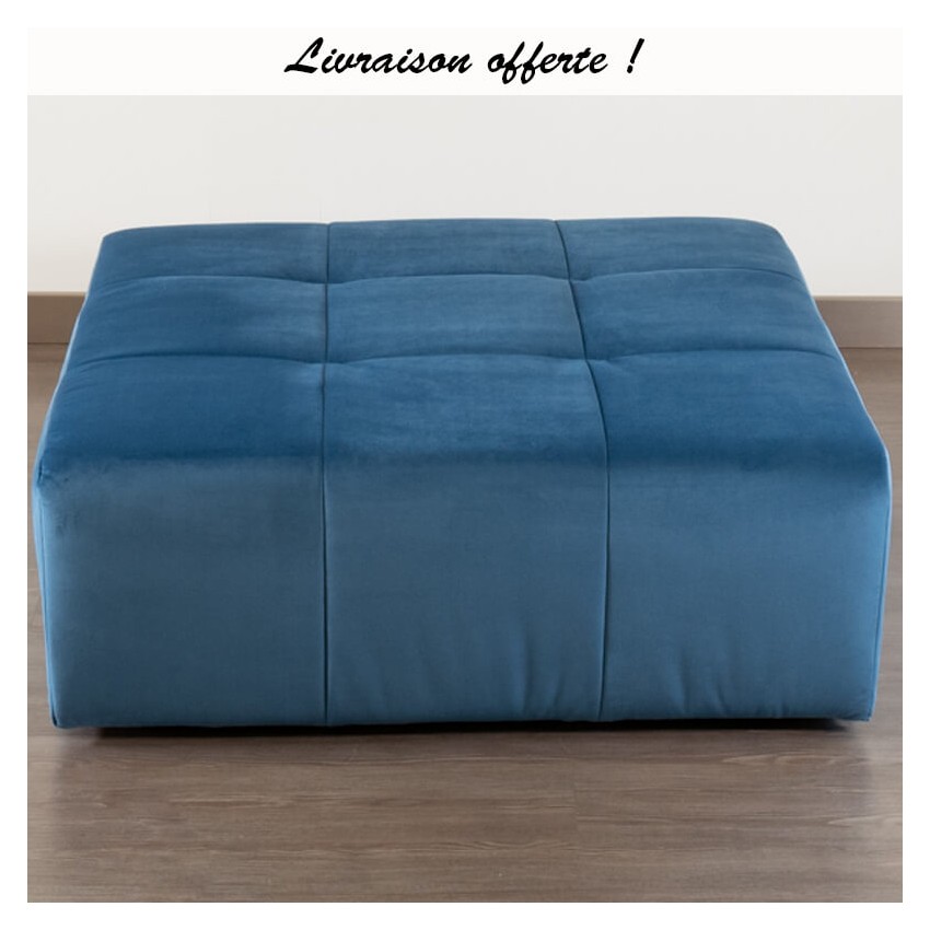 TAKANAP POUF CARRE HR VELOURS PARIS