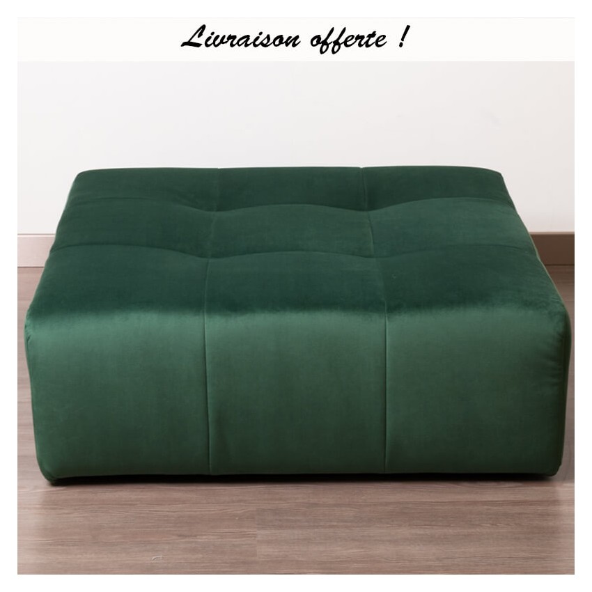 TAKANAP POUF CARRE HR VELOURS PARIS