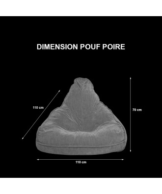 TAKANAP POUF POIRE INTERIEUR