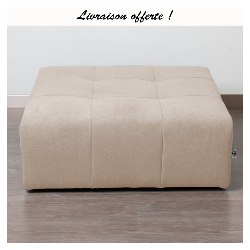 TAKANAP POUF CARRE HR TISSU BRONX