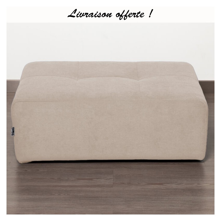 TAKANAP POUF RECTANGULAIRE HR TISSU BRONX