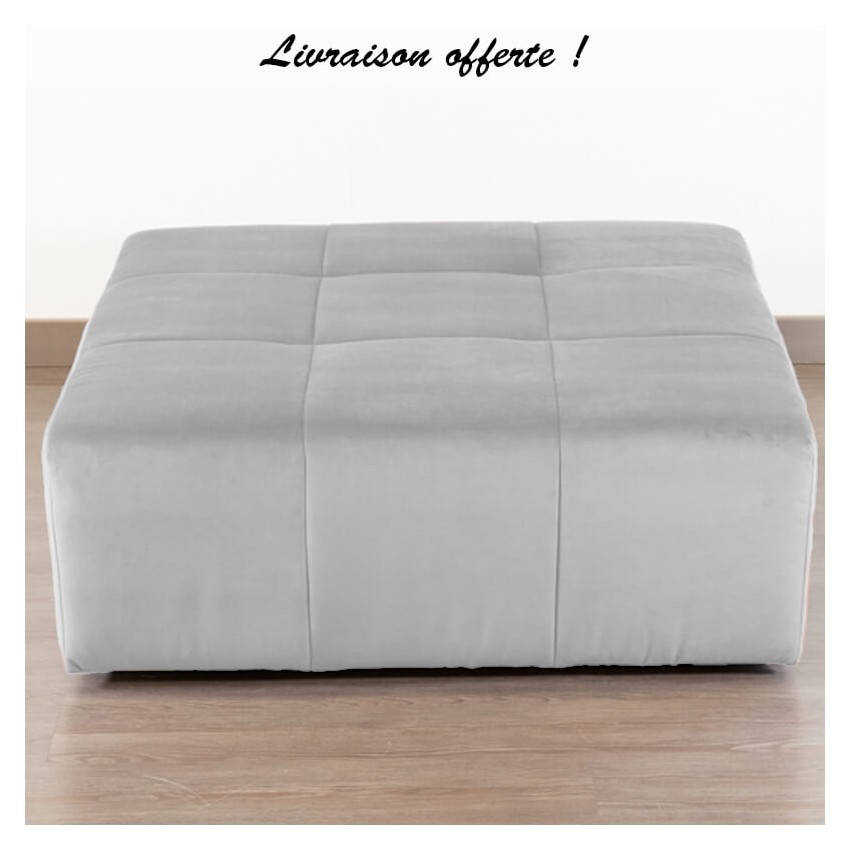 TAKANAP POUF CARRE HR VELOURS PARIS