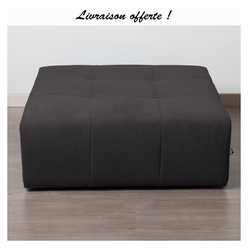 TAKANAP POUF CARRE HR TISSU BRONX