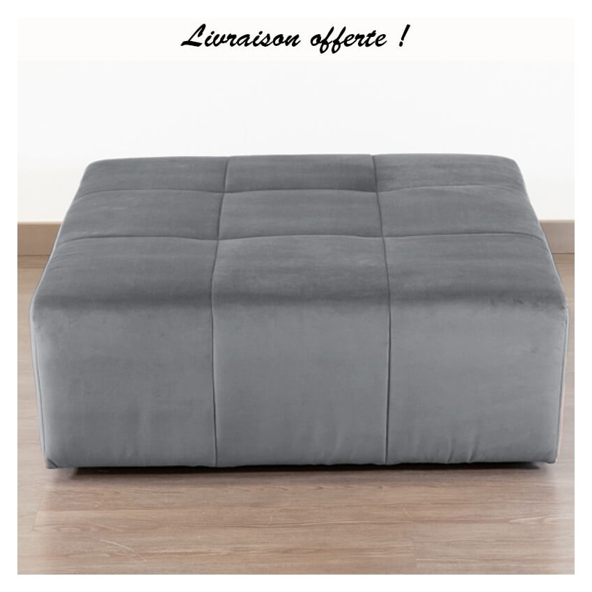 TAKANAP POUF CARRE HR VELOURS PARIS