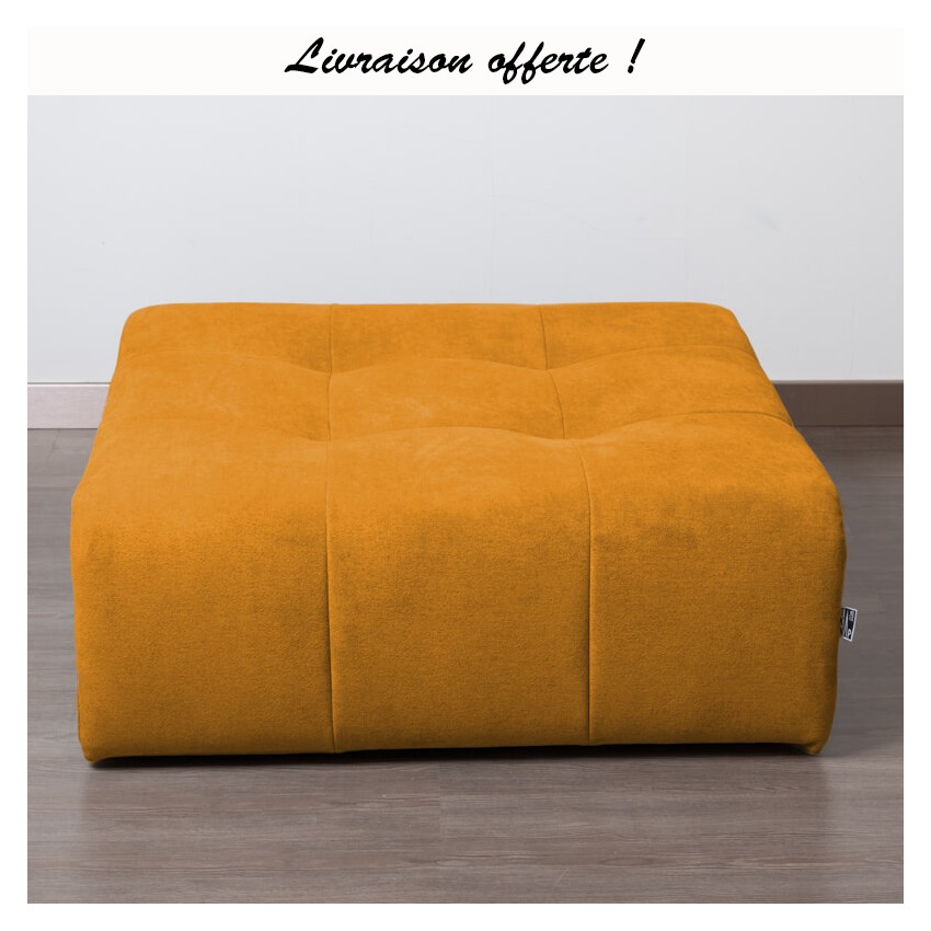 TAKANAP POUF CARRE HR TISSU BRONX