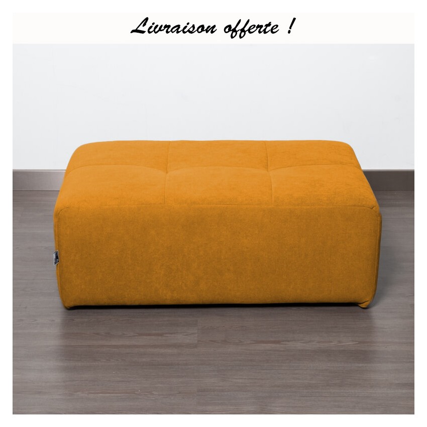 TAKANAP POUF RECTANGULAIRE HR TISSU BRONX