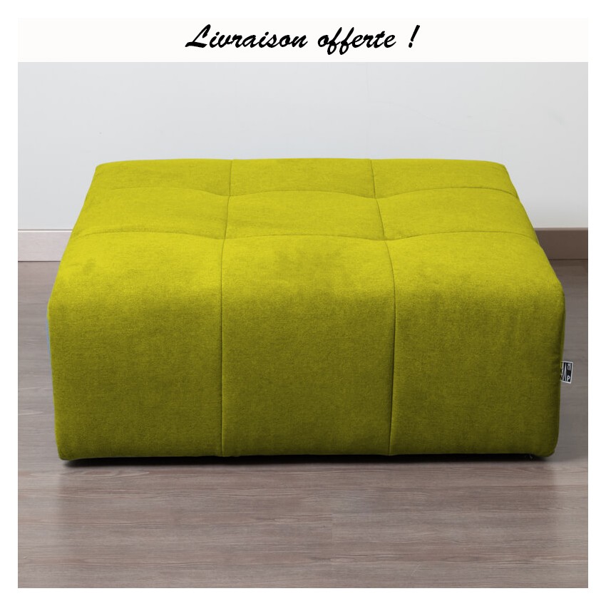 TAKANAP POUF CARRE HR TISSU BRONX