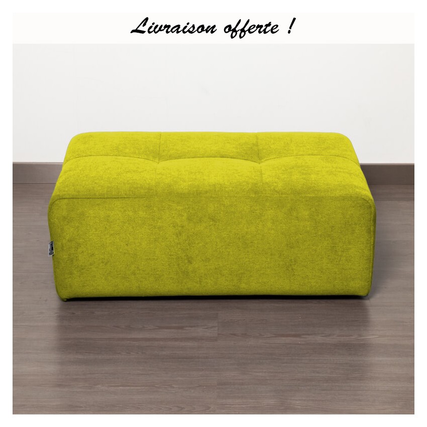 TAKANAP POUF RECTANGULAIRE HR TISSU BRONX