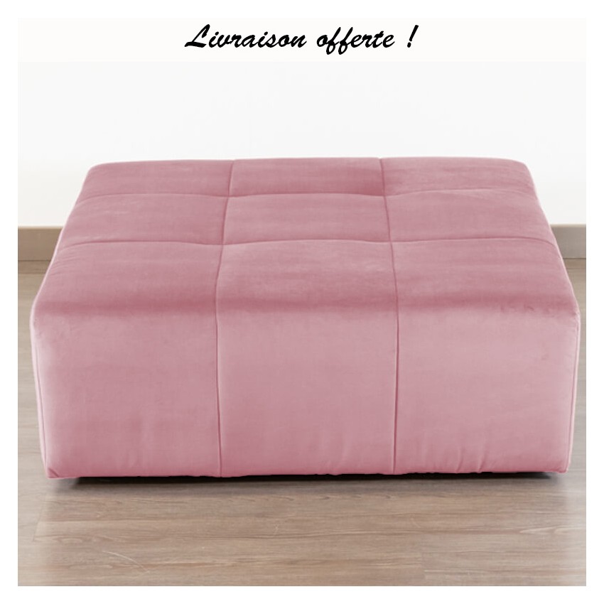 TAKANAP POUF CARRE HR VELOURS PARIS