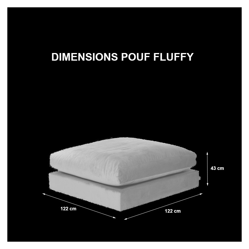 TAKANAP FLUFFY Pouf module seul