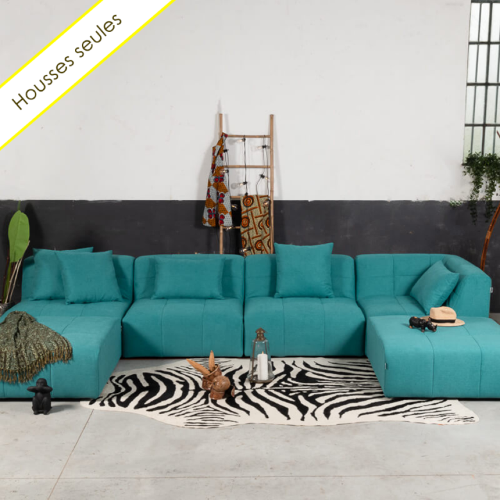 HOUSSES PANAMAX 6 MODULES TISSU BRONX