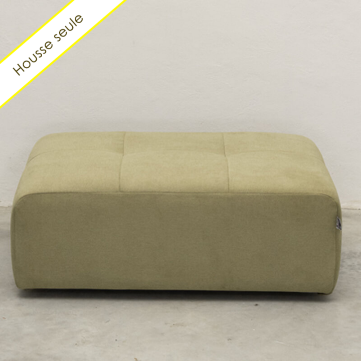 HOUSSE POUF RECTANGULAIRE TISSU BRONX