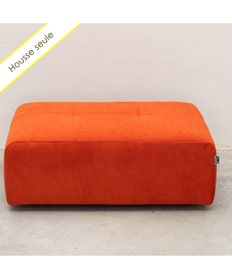 HOUSSE POUF RECTANGULAIRE TISSU BRONX