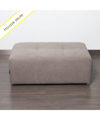 HOUSSE POUF RECTANGULAIRE TISSU BRONX