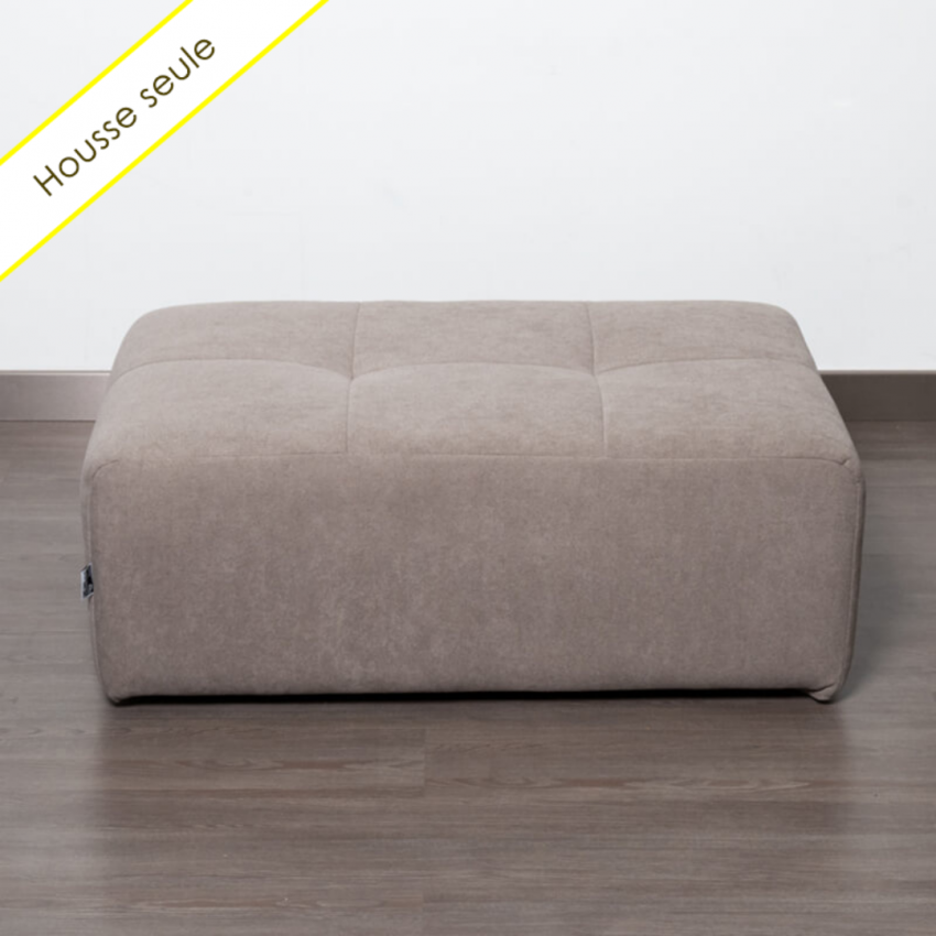 HOUSSE POUF RECTANGULAIRE TISSU BRONX