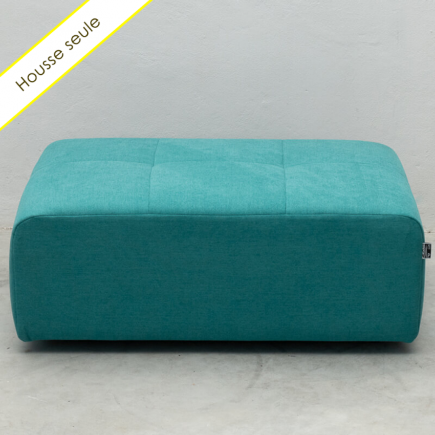 HOUSSE POUF RECTANGULAIRE TISSU BRONX