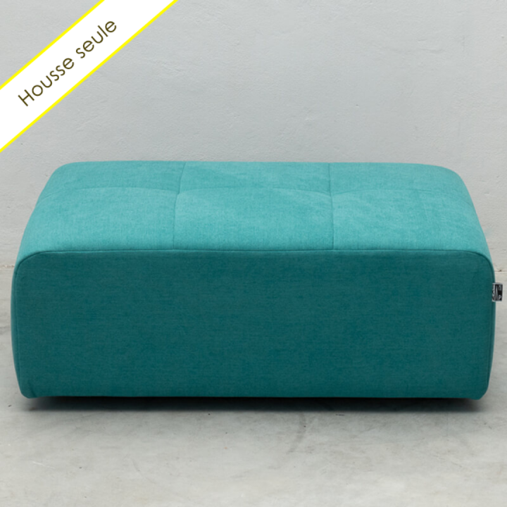 HOUSSE POUF RECTANGULAIRE TISSU BRONX