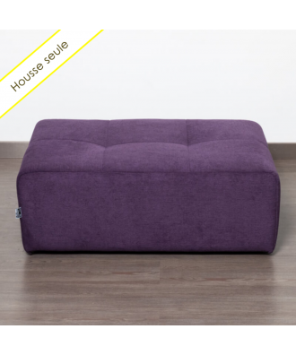 HOUSSE POUF RECTANGULAIRE TISSU BRONX