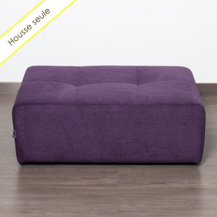 HOUSSE POUF RECTANGULAIRE TISSU BRONX