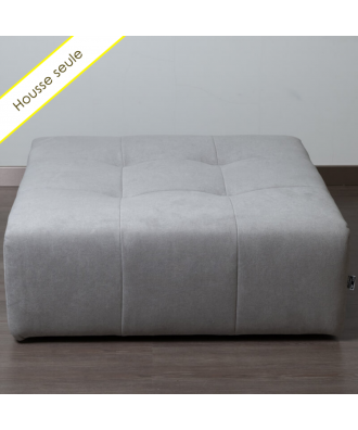 TAKANAP HOUSSE POUF CARRE TISSU BRONX