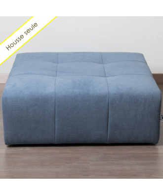 TAKANAP HOUSSE POUF CARRE TISSU BRONX