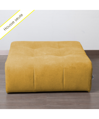 TAKANAP HOUSSE POUF CARRE TISSU BRONX