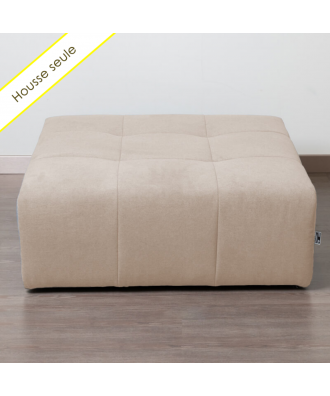 TAKANAP HOUSSE POUF CARRE TISSU BRONX