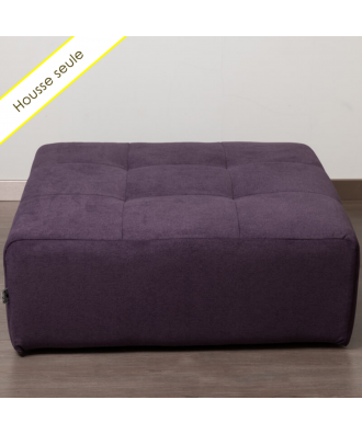 TAKANAP HOUSSE POUF CARRE TISSU BRONX