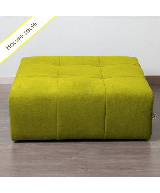 TAKANAP HOUSSE POUF CARRE TISSU BRONX