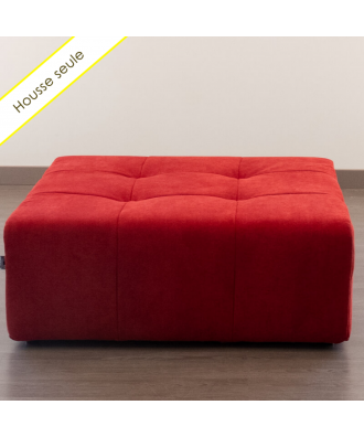 TAKANAP HOUSSE POUF CARRE TISSU BRONX