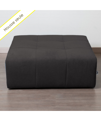 TAKANAP HOUSSE POUF CARRE TISSU BRONX