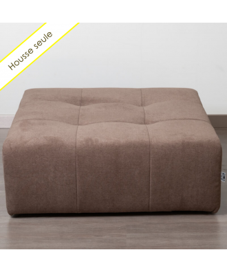 TAKANAP HOUSSE POUF CARRE TISSU BRONX