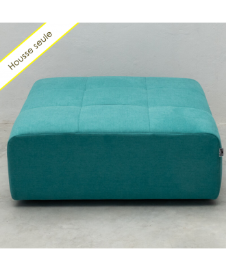 TAKANAP HOUSSE POUF CARRE TISSU BRONX